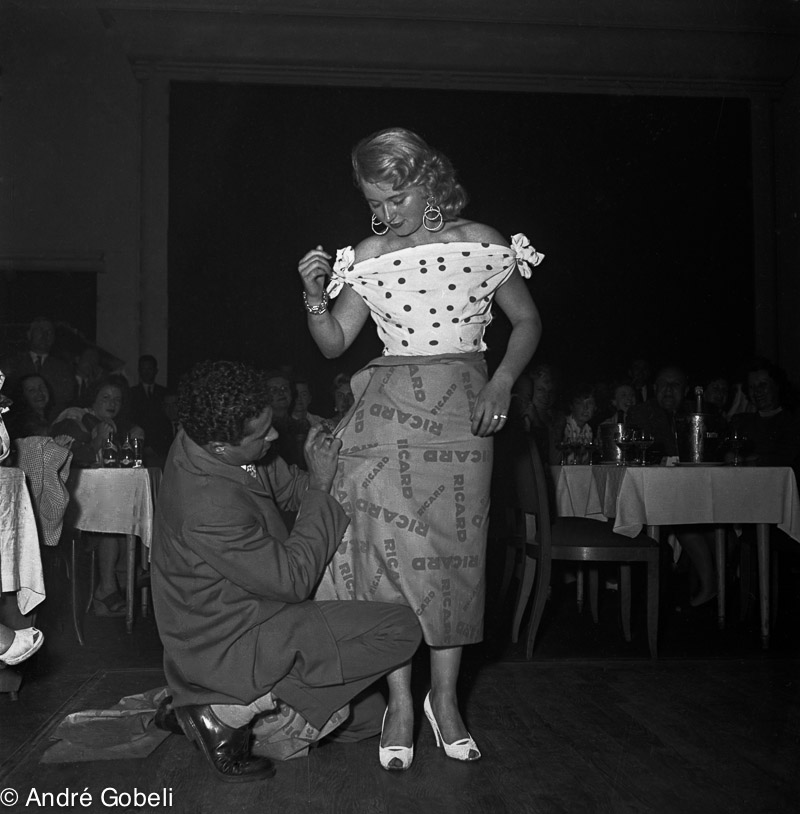 Défilé de mode au Casino d'Annecy 1951