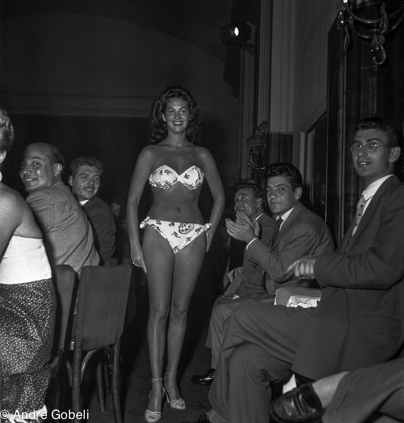 Défilé de mode au Casino d'Annecy 1951