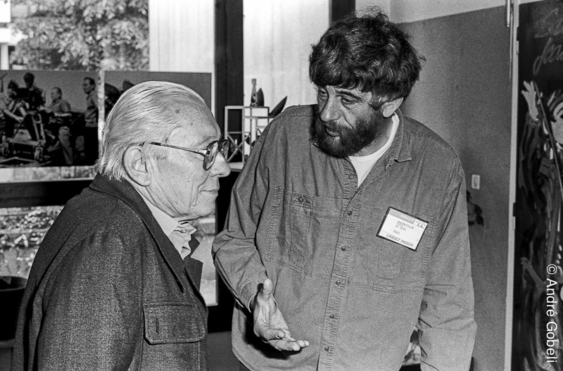 Karel Zeman réalisateur et Claude Bataille Festival du film d’Animation d'Annecy 1987