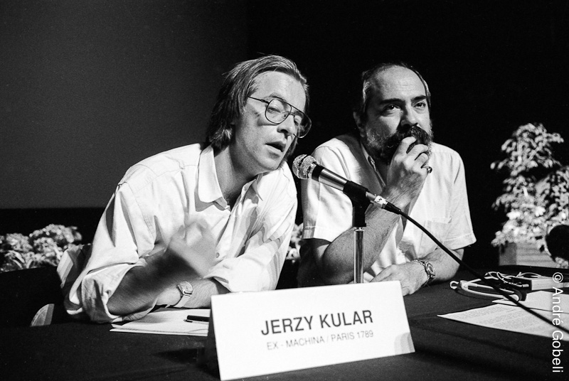 Jerzy Kular et José Xavier réalisateurs festival du film d'animation d'Annecy 1989