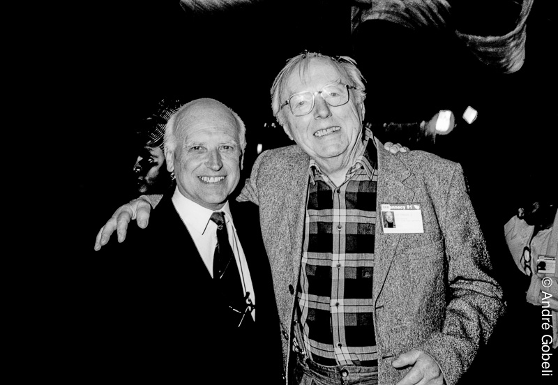 Raoul Servais et Paul Grimault réalisateurs Festival du film d’Animation Annecy 1991.