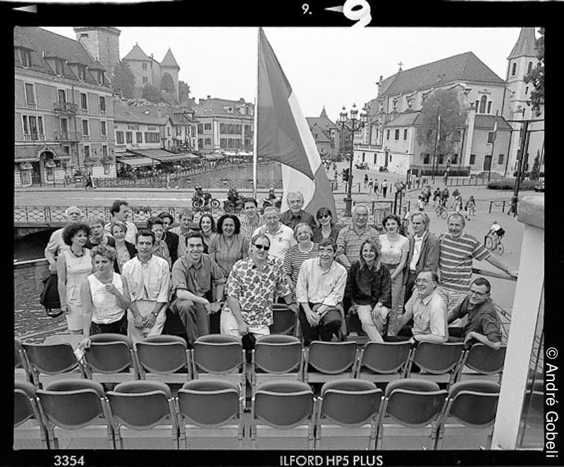 Les menbres du jury sur le "Libellule", Annecy