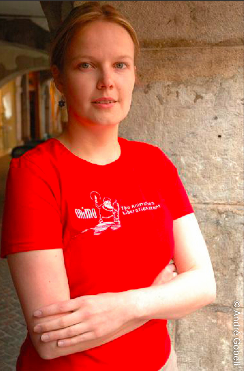 Laura Neuvonen réalisatrice de "Kutoja" Finlande. Annecy le, 8/06/2005.