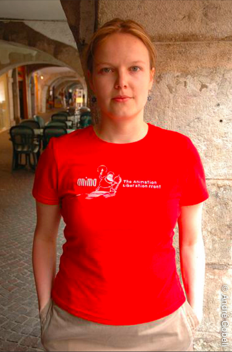 Laura Neuvonen réalisatrice de "Kutoja" Finlande. Annecy le, 8/06/2005.