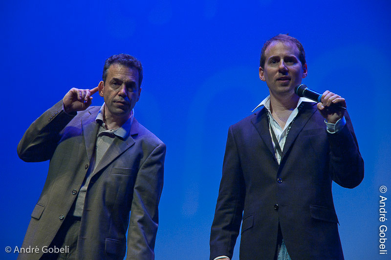 Mat Groening et David Silbermann, making of Simpsons Extravaganza 2, grande salle Bonlieu