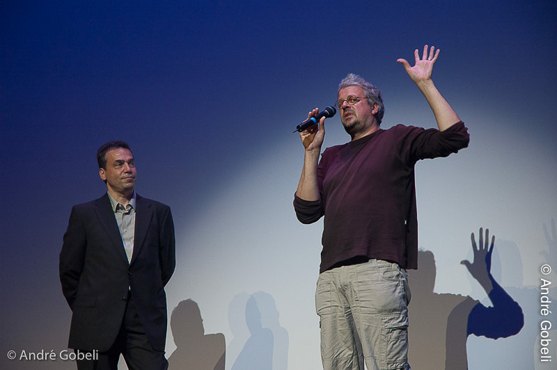 Serge Bromberg, Sylvain Chomet "L'illusionniste" soirée d'ouverture grande salle Bonlieu