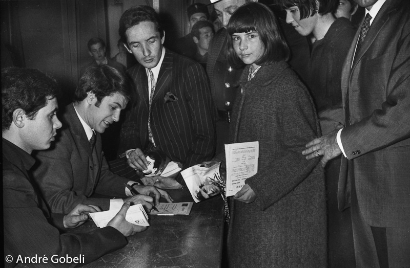 Adamo théâtre d'Annecy mars 1966.