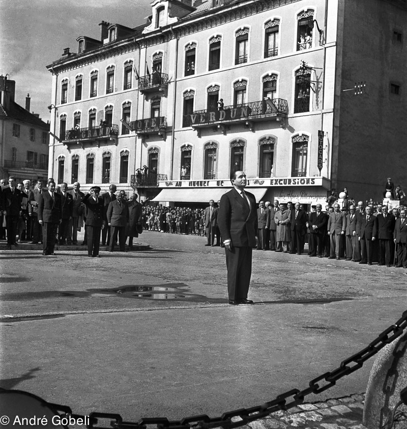 Visite de Pierre Mendès France 1954