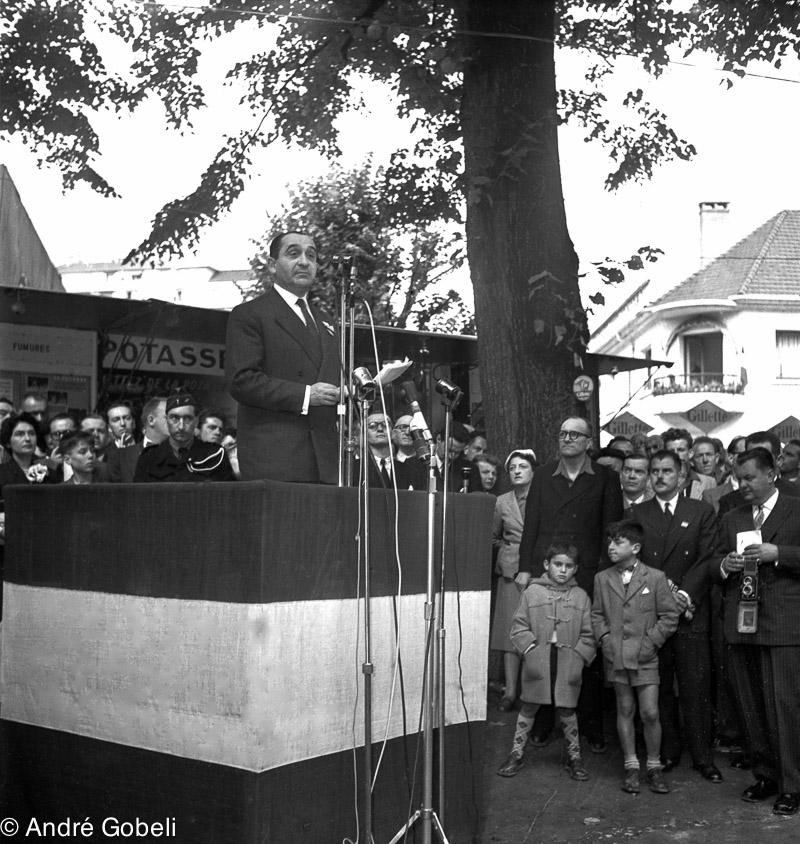 Pierre Mendès France Président du Conseil Annecy 1954