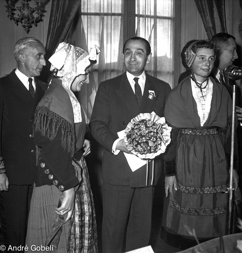Pierre Mendès France Président du Conseil Annecy 1954