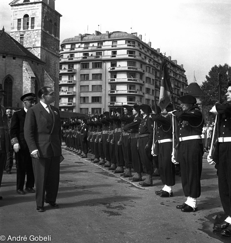 Pierre Mendès France Président du Conseil Annecy 1954